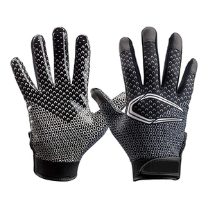 Nouveaux gants de football américain avec logo OEM personnalisé gants de football américain à paume haute adhérence sublimée au dos avec service OEM - Product Image 6