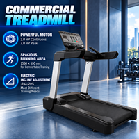 Tapis de course commercial BN haut de gamme pour club de fitness, studio privé, salle de sport à domicile, avec console numérique et plateau de course stable, équipement cardio