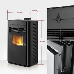 Poêle à granulés intérieur autoportant de qualité supérieure à l'aspect moderne et élégant - Product Image 6