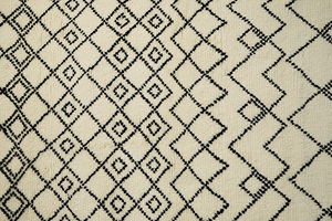 Modern Handmade Geometric Wool Rug Subtle Striking Handwoven Woollen <b>Runner</b> Plush Pile <b>Washable</b> for Home Use Available Wholesale - Product Image 3