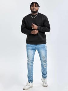 Sweat-shirt épais léger pour homme avec logo personnalisé, épaules tombantes, vente en gros, OEM, ODM, streetwear, hoodie - Product Image 5