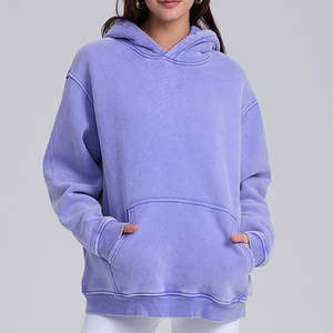 Sudadera Corta con Capucha de Algodón Bordado para Mujer, Sudadera Deportiva con Cuello Redondo para Invierno, Sudadera Corta con Capucha para Mujer - Product Image 2