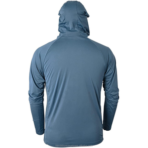 เสื้อฮู้ดตกปลาแขนยาวมีฮู้ดสำหรับผู้ชายป้องกันแสงแดดสำหรับการเดินป่าวิ่ง - Product Image 2