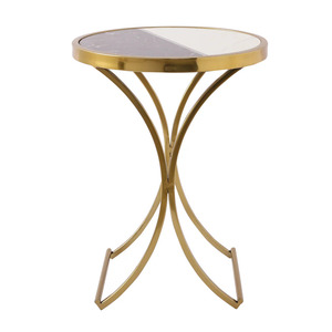 Unique High Quality Accent Side <b>Table</b> New Design Metal with <b>Wood</b> <b>Top</b> for Living Room Dining Home Furniture - Product Image 3