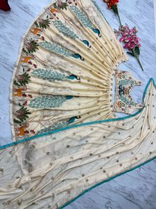 Fiestas Look Lehenga Choli Con Bordado Secuencia Trabajo - Product Image 4