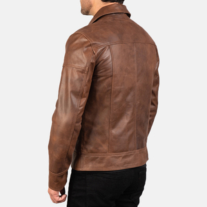 Alta calidad 100% Material de cuero mangas completas ropa de calle profesional gran oferta Hombres Nuevo diseño chaqueta de cuero logotipo personalizado OEM - Product Image 5