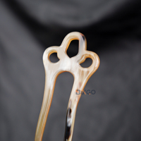 Accessoires de coiffure en corne de boeuf naturelle faits à la main Fourche à cheveux simple à 2 broches pour chignon et cheveux longs Offre Spéciale pour femmes