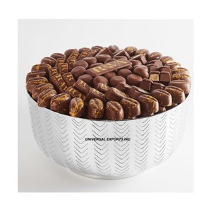 Gold Plated Metal <b>Chocolate</b> Bowl Round Shape Table Decorative Sweet Bowl Premium Quality <b>Fancy</b> <b>Chocolate</b> Bowl - Product Image 5