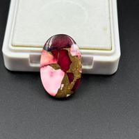 Pierre précieuse naturelle de haute qualité, turquoise rouge buffaloi, 20,80 carats, 30x20x4 mm, forme ovale lisse, taille personnalisable, DIY