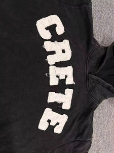 Sudadera con capucha con logotipo personalizado para hombre, ropa de calle de alta calidad, Jersey deportivo de lana gruesa con estampado desgastado, chándales de gran tamaño para hombre - Product Image 3