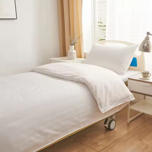 Ensemble de draps de lit médicaux de qualité institutionnelle 100% polyester |   Literie d'hôpital robuste |   Clinique de soins infirmiers antibactérienne - Product Image 3