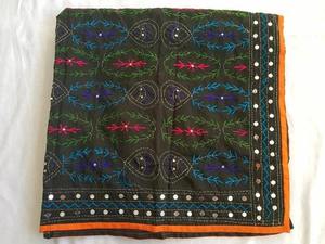 Dupatta ปักสำหรับผู้หญิงชุดปาร์ตี้ dupatta, dupatta ปากีสถานที่มีลำดับงานปักลายดอกไม้ - Product Image 3