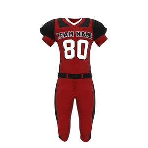 Venta al por mayor de camisetas deportivas de fútbol de poliéster de alta calidad transpirable impreso técnicas de sublimación uniforme de fútbol americano - Product Image 2