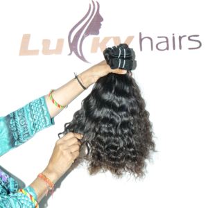 Extensiones de cabello humano de trama doble rizado negro natural vietnamita estilo de onda recta con cabello crudo de color natural - Product Image 2