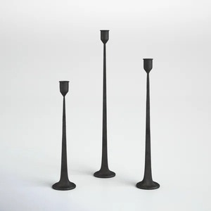 Minimalist Modern Metal <b>Candle</b> <b>Holder</b> Stylish Decorative Iron Table Stand Elegant Accent for Bedroom and Office Decor - Product Image 2