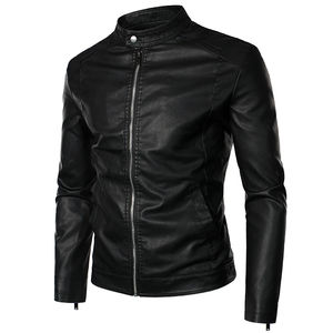 Veste en cuir de peau de vache de moto pour hommes de haute qualité fabriquée au Pakistan avec tissu en toile Style High Street - Product Image 1