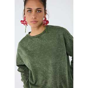 Sudadera Básica con Lavado Ácido y Cuello de Ciclista - Product Image 3