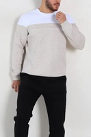 Desain Terbaik Terbaru Sweatshirt Pria Anti Air Bahan Fleece Polyester/Katun Desain Blok Warna Terbaru Tahan Lama Pemasok Pabrik