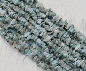 Perles de cristal de larimar naturel en vrac, pierres semi-précieuses irrégulières pour la fabrication de bijoux par Anshul Impex - Product Image 1