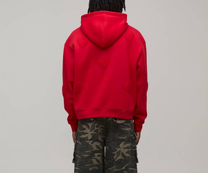 Custom Heavyweight French Terry Cotton <b>Red</b> Hooded Sweater Puff Printing Unisex Eco Friendly 2026 Modest <b>Men</b> Clothing <b>Hoodie</b> - Product Image 6