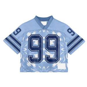 เสื้อเจอร์ซีย์ทีมลาครอสระบายอากาศได้ดีผ้า100% ตาข่ายแบบย้อนกลับได้ผ้าโพลีเอสเตอร์ระบายอากาศ - Product Image 5