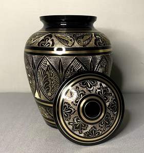 Brass Cremation <b>Urns</b> <b>for</b> Adult Human <b>Ashes</b> Set Cremation <b>Mini</b> Funeral <b>Urns</b> Set of 4 Hard Metal Cremation <b>Mini</b> Funeral <b>Urns</b> - Product Image 4