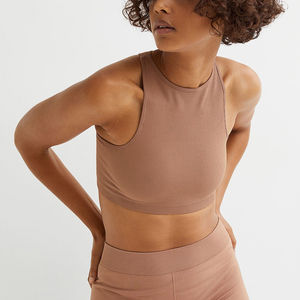 <b>Women's</b> Custom <b>Sports</b> Bra for Running & Yoga OEM Fitness Crop with One Shoulder Style & Logo Plus Size Fashion Spandex Material - Product Image 2