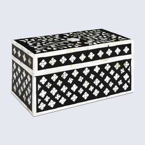 Boîte à bijoux en bois de meilleure qualité avec incrustation d'os indien bois de vadrouille coloré pour cadeau directement du fabricant indien - Product Image 6