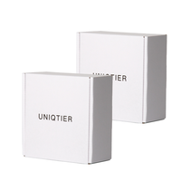 Boîte de fermeture kraft blanche pour chaussures et vêtements pour affichage postal pour sous-vêtements chaussettes autres emballages de vêtements avec doublure en éponge
