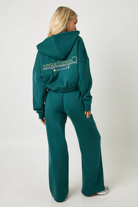 Conjunto Deportivo de 2 Piezas para Mujer, Invierno, Casual, Ecológico, con Capucha, Pantalones Deportivos Transpirables - Product Image 6