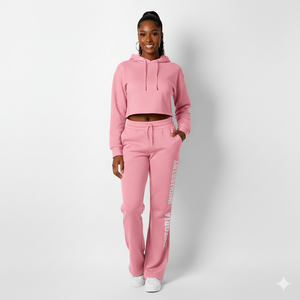 Pantalons de survêtement décontractés respirants et chauds pour femmes, coupe droite, taille mi-haute, fermeture à cordon, pantalon de yoga, pantalon de détente pour adultes - Product Image 2