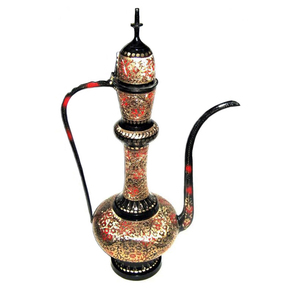 Jarra Aftaba de latón árabe barata con acabado negro Aftaba de latón Vintage suministros indios Aftaba de alta calidad de Oriente Medio - Product Image 1