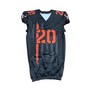 เสื้อฟุตบอลอเมริกันโพลีเอสเตอร์แบบ100% ระบายอากาศได้ดีสำหรับผู้ชายผู้หญิงฤดูร้อนเล่นเกมฟุตบอลแบบระเหิด - Product Image 3