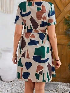 Mini vestido de algodón indio lavable ecológico hecho a mano con estampado de bloque elegante fiesta de verano de moda ropa informal novia personalizada - Product Image 3