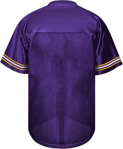 Maillots de football américain sur mesure respirants 100 % polyester, à rayures courtes, grandes tailles, avec broderie personnalisée du nom et du numéro, livraison rapide - Product Image 3