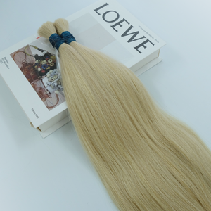 Asianslavichair Virgin Hair Bulk Bundle Hair Human 100% Extensiones de cabello humano virgen sin procesar - Product Image 1
