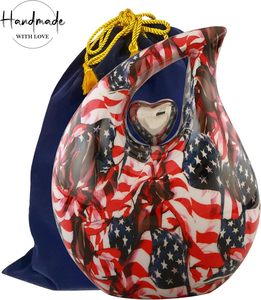 Urne en forme de larme en métal massif Style américain unique Capacité de 210 pouces cubes pour les cendres humaines Urne funéraire commémorative - Product Image 1