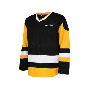 Maillot de hockey sur glace pour homme adulte 2025, couleur unie, 100 % polyester, antibactérien, logo frontal, vente en gros, meilleur prix - Product Image 1