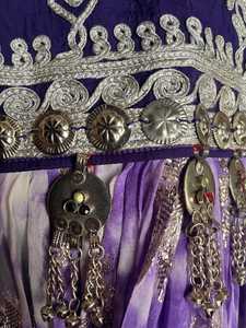 2025 Vintage trabajo afgano Kuchi vestido para mujer hecho a mano tradicional bordado diamante sólido Pashtun cultura Festival vestido - Product Image 2