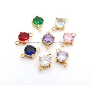 Connecteur de Gemmes Vintage Tendance en Quartz Druzy Bleu Forme Coussin, en Argent Sterling Plaqué Rhodium et Or, Double Bélière, Haute Qualité - Product Image 4