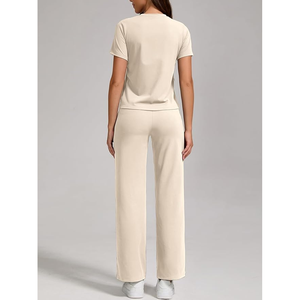 Sudadera holgada de rizo francés para mujer con bolsillos laterales Patrón sólido de tendencia para la técnica bordada de Primavera/Verano - Product Image 3