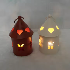 โคมไฟเหล็กแขวนทรงทีไลท์สไตล์โมเดิร์นปรับแต่งสไตล์คริสมาสต์พร้อมการตกแต่งที่หลากหลายสำหรับงานเทศกาล - Product Image 5