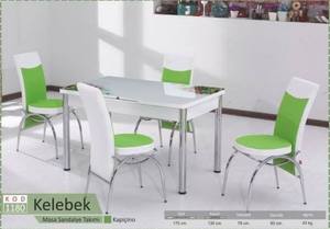 Chất Lượng Tốt Nhất Thổ Nhĩ Kỳ Thiết Kế Vàng Mở Rộng Bảng Và 6 Ghế Đặt Ăn Hiện Đại Ứng Dụng Giá - Product Image 4