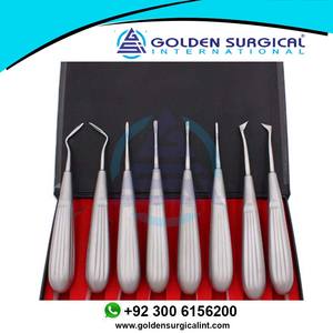 Juego de 8 Piezas de Elevadores Dentales de Acero Inoxidable, Elevador de Raíz Curvo, Destornillador Quirúrgico para Odontología, Juego de 8 Piezas de Acero Inoxidable - Product Image 4