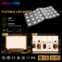 Panneau lumineux LED flexible 24V à lentille, haute luminosité, pour rétroéclairage de panneaux muraux et d'affichages à échelle