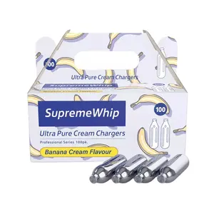 USA Origin Supplier Selling Banana Flavour Whipped Cream Chargers 100x8.2g Pack at Reasonable Market Price