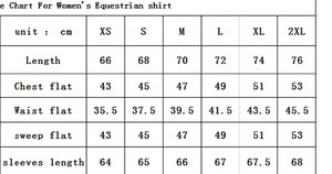 Chemises d'équitation à demi-fermeture éclair pour femmes Couche de base à manches longues 10 couleurs Nylon Spandex Chemises équestres Couche de base pour femmes - Product Image 6