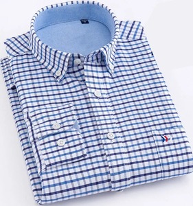 เสื้อเชิ้ตผ้าสักหลาดแขนยาวผ้าฝ้าย100% มีซิปกระดุมปิดกระเป๋าหน้าอกตามสั่ง - Product Image 5