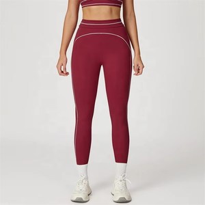 Leggings de yoga sin costuras para mujer Pantalones de gimnasio elásticos de cintura alta - Product Image 1