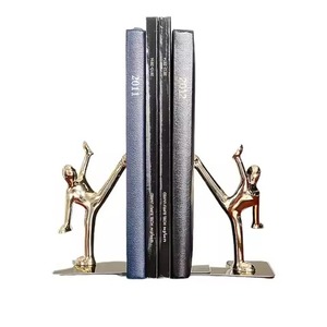 Antique Finished Golden Deer Bookend For Home And Office Decorative <b>Book</b> Holder Adds Classic Royal Appeal To Modern <b>Decor</b> - Product Image 4